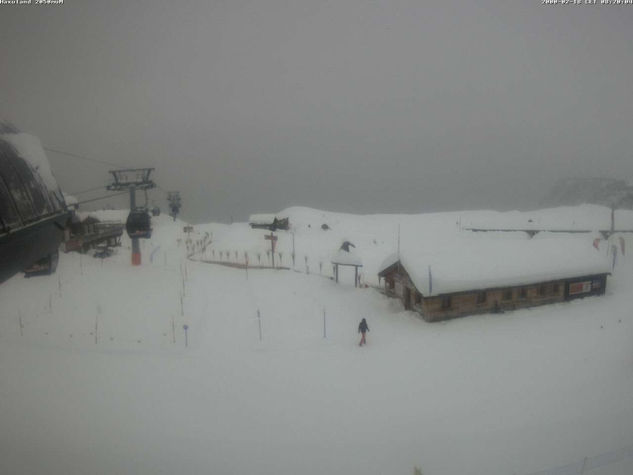 Archiv Foto Webcam Bergstation Gondel Blatten-Chiematte