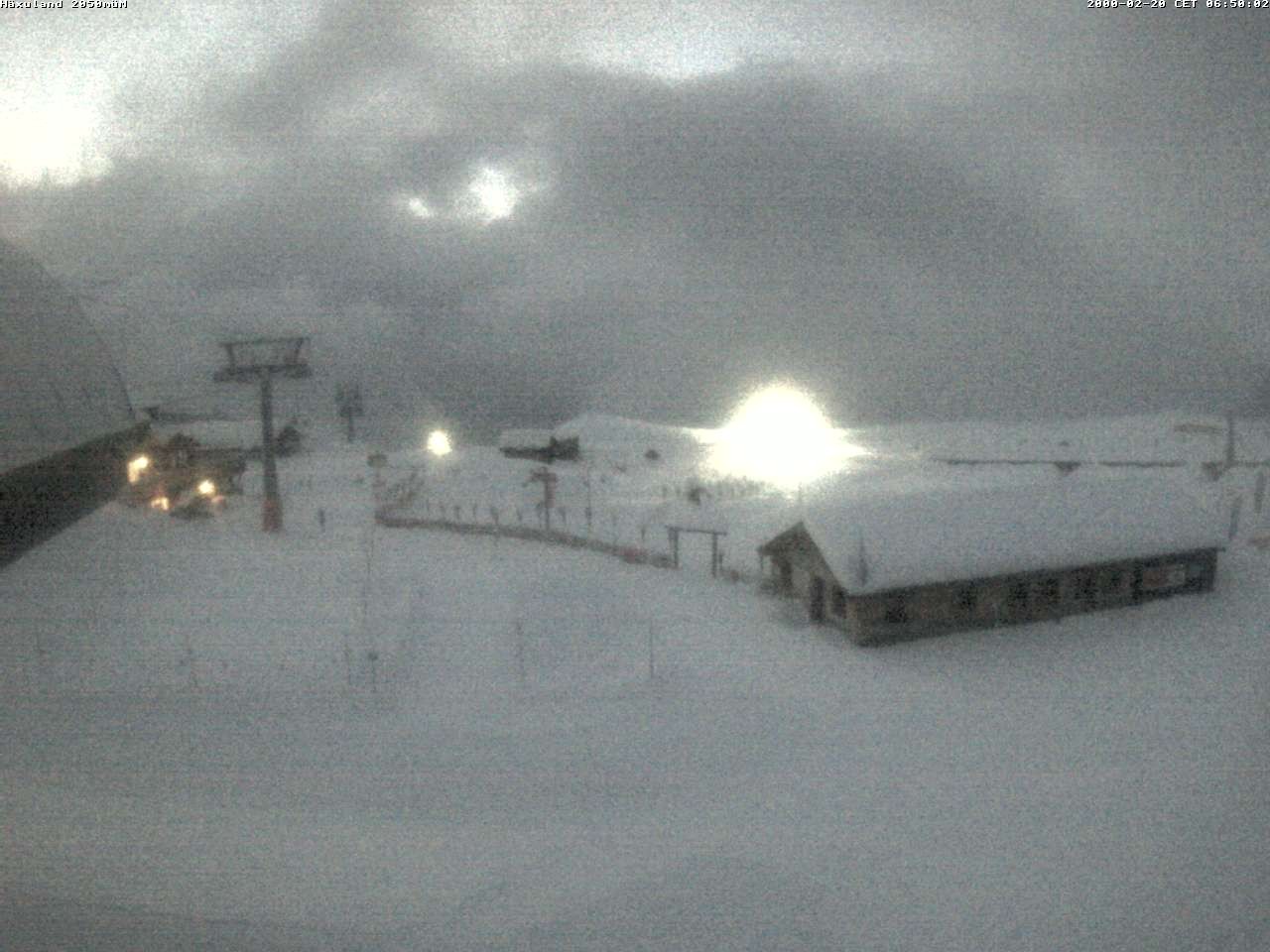 Archiv Foto Webcam Bergstation Gondel Blatten-Chiematte