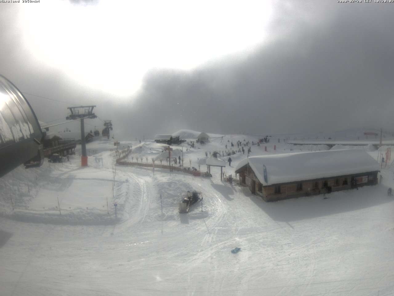 Archiv Foto Webcam Bergstation Gondel Blatten-Chiematte