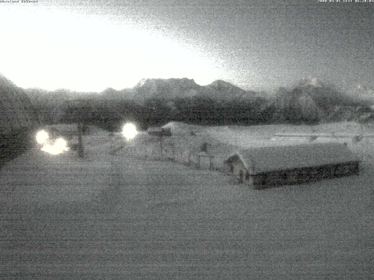 Archiv Foto Webcam Bergstation Gondel Blatten-Chiematte