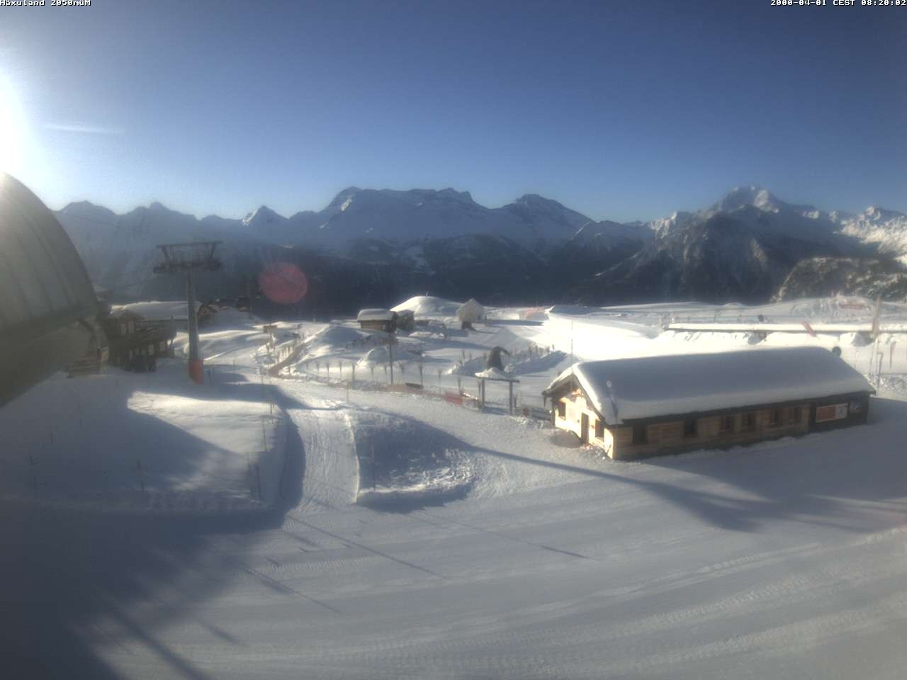 Archiv Foto Webcam Bergstation Gondel Blatten-Chiematte