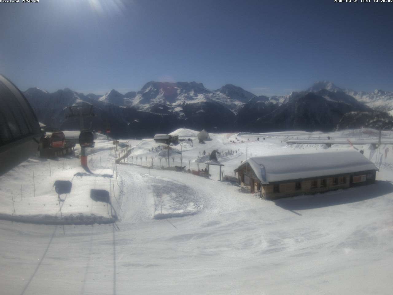 Archiv Foto Webcam Bergstation Gondel Blatten-Chiematte