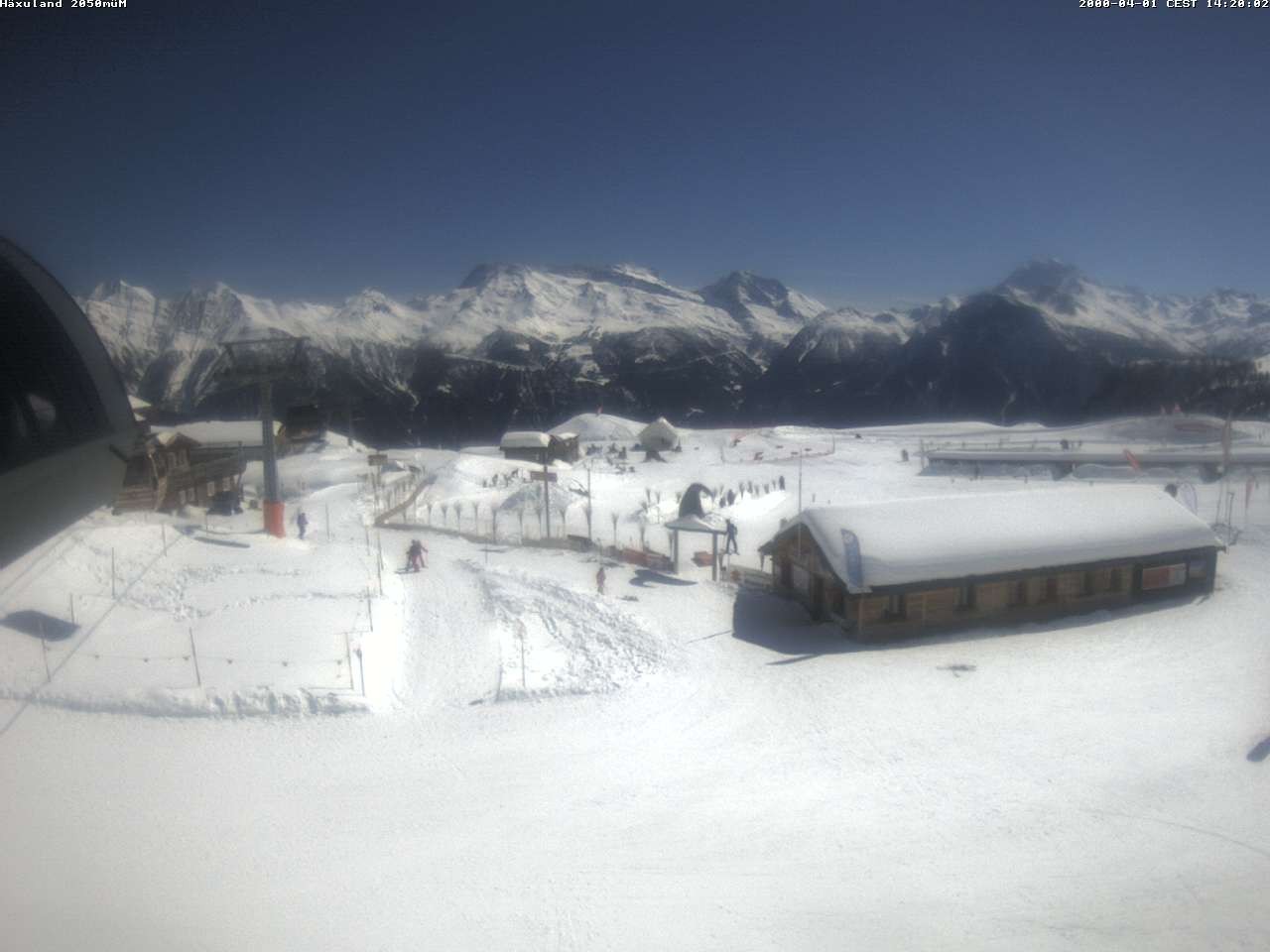 Archiv Foto Webcam Bergstation Gondel Blatten-Chiematte