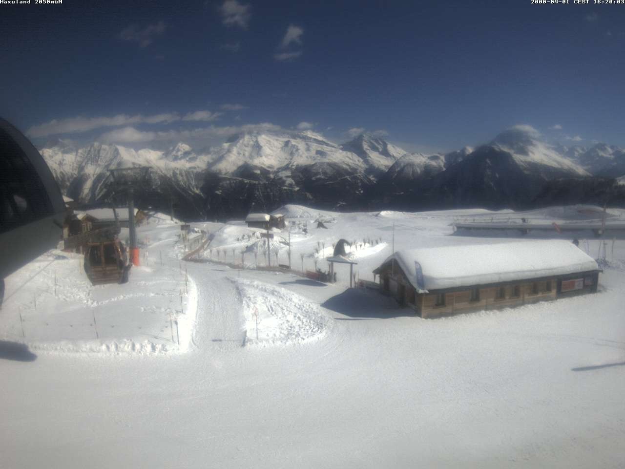 Archiv Foto Webcam Bergstation Gondel Blatten-Chiematte