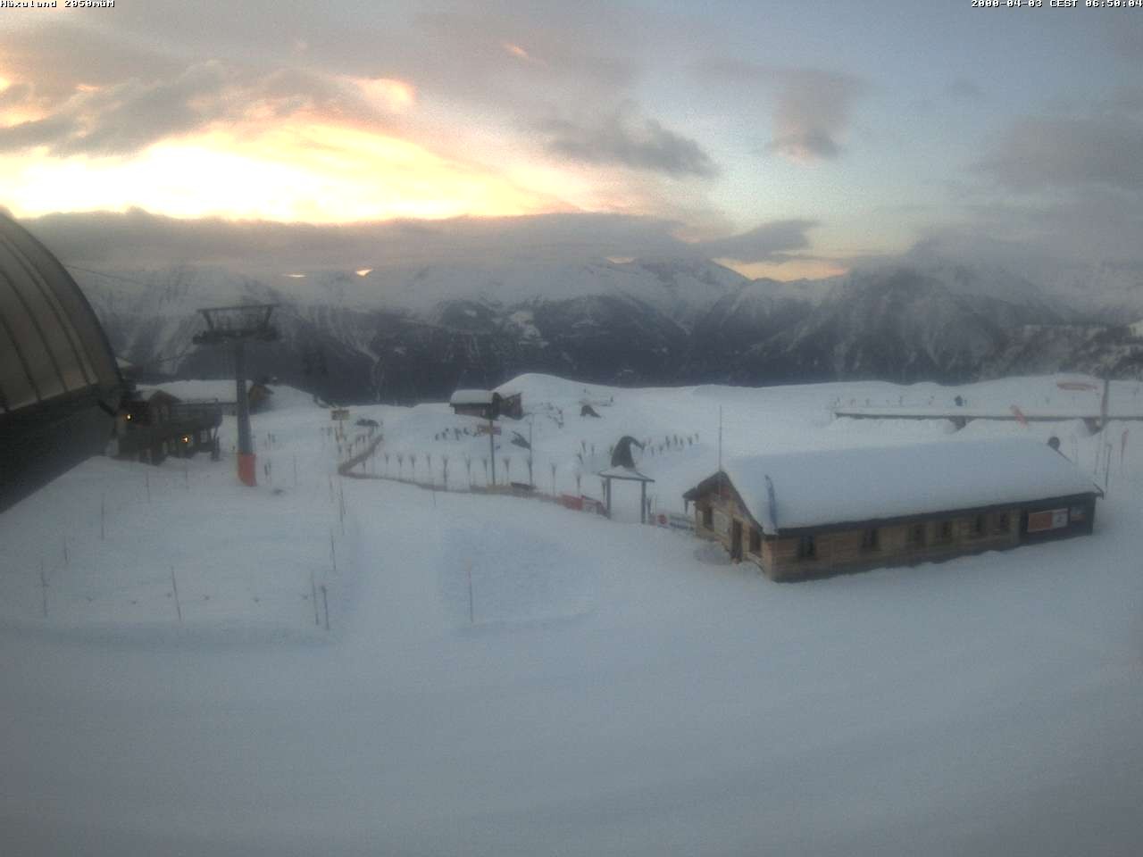 Archiv Foto Webcam Bergstation Gondel Blatten-Chiematte