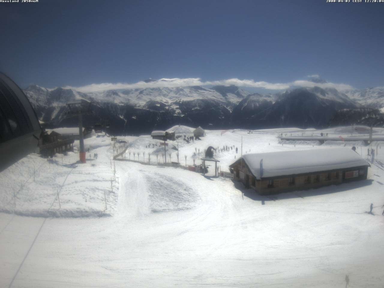 Archiv Foto Webcam Bergstation Gondel Blatten-Chiematte