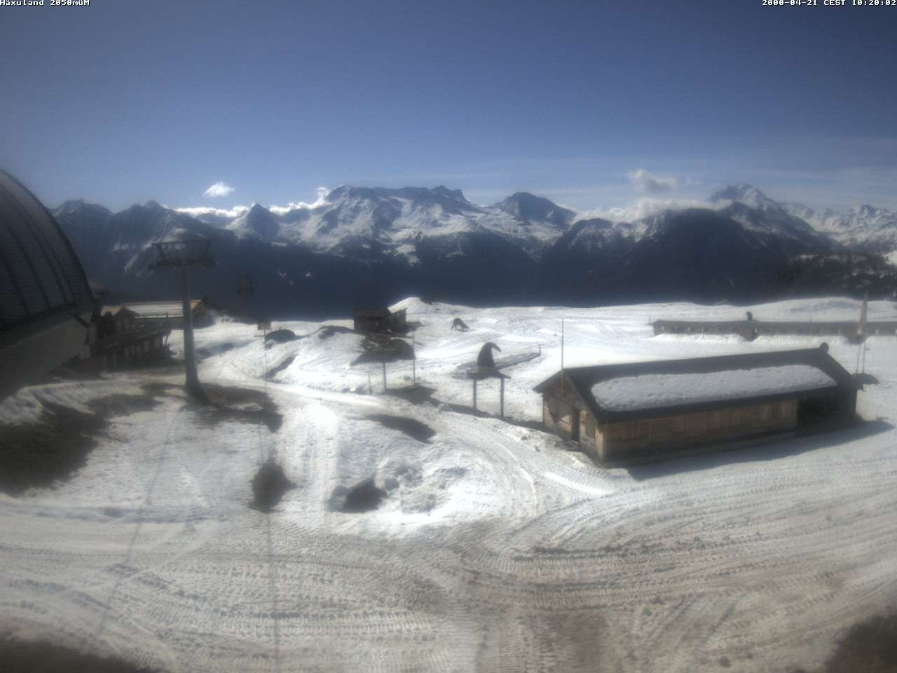 Archiv Foto Webcam Bergstation Gondel Blatten-Chiematte