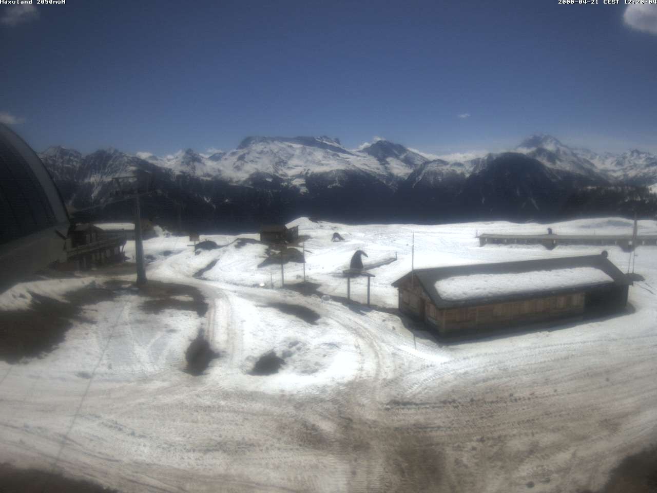 Archiv Foto Webcam Bergstation Gondel Blatten-Chiematte