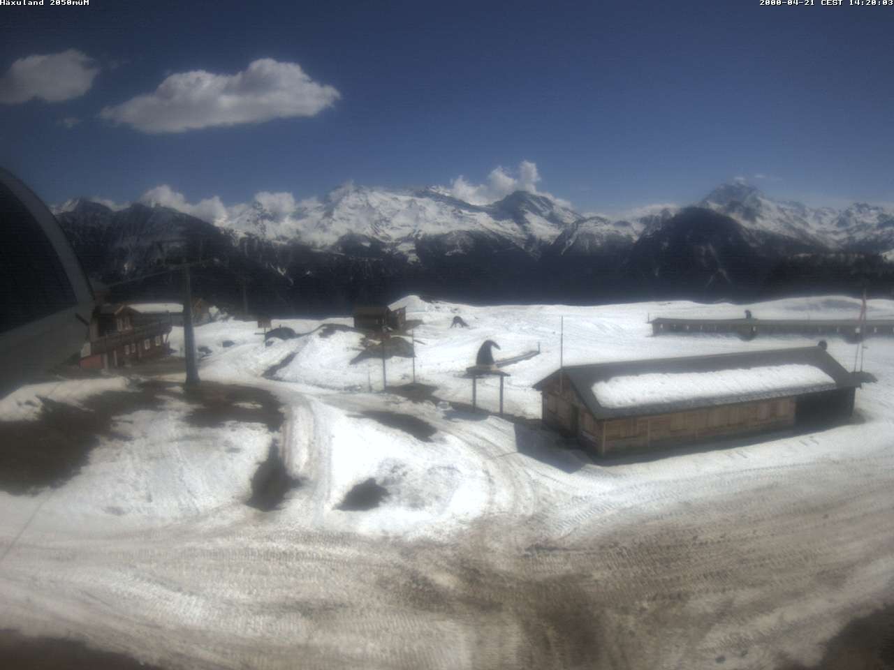 Archiv Foto Webcam Bergstation Gondel Blatten-Chiematte