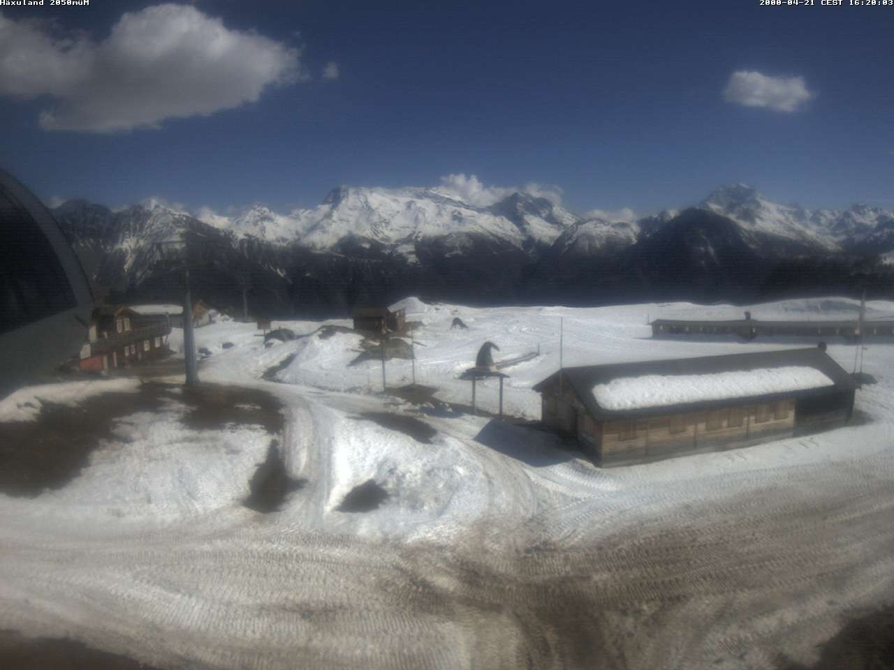 Archiv Foto Webcam Bergstation Gondel Blatten-Chiematte