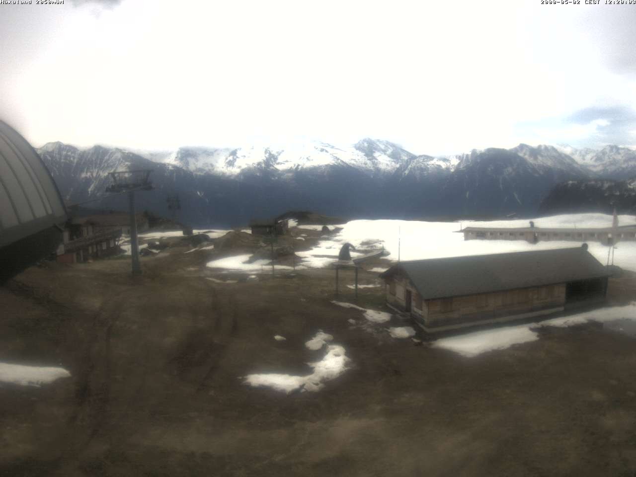 Archived image Webcam Top station gondola Blatten-Chiematte