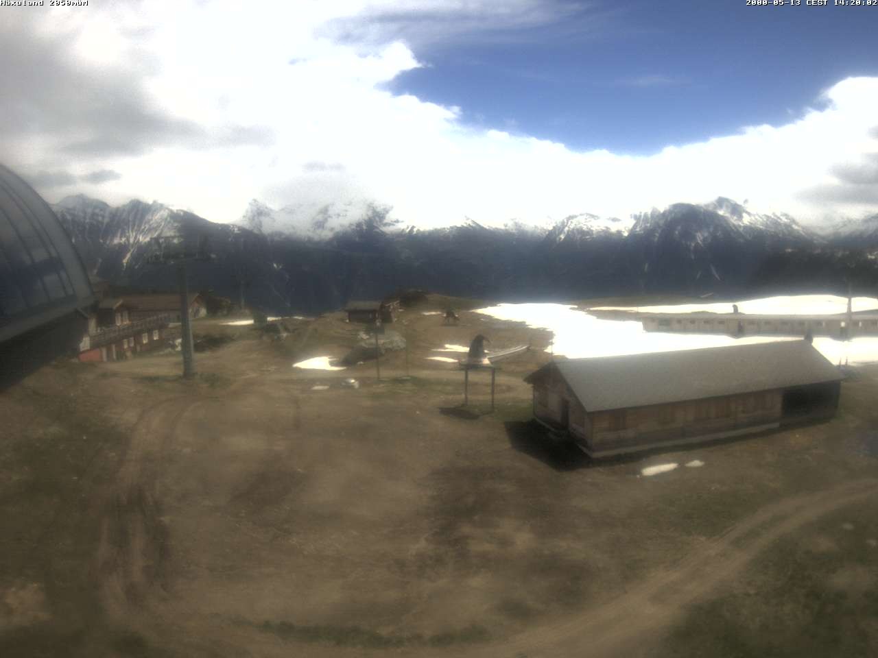 Archiv Foto Webcam Bergstation Gondel Blatten-Chiematte