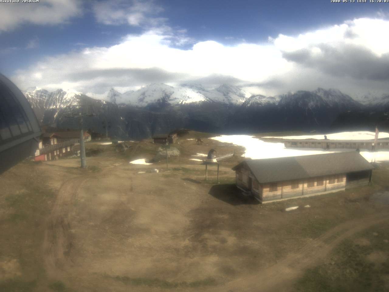 Archiv Foto Webcam Bergstation Gondel Blatten-Chiematte