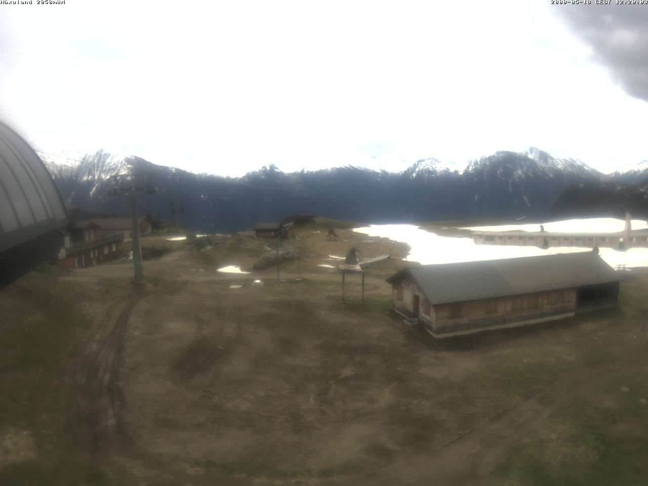 Archiv Foto Webcam Bergstation Gondel Blatten-Chiematte