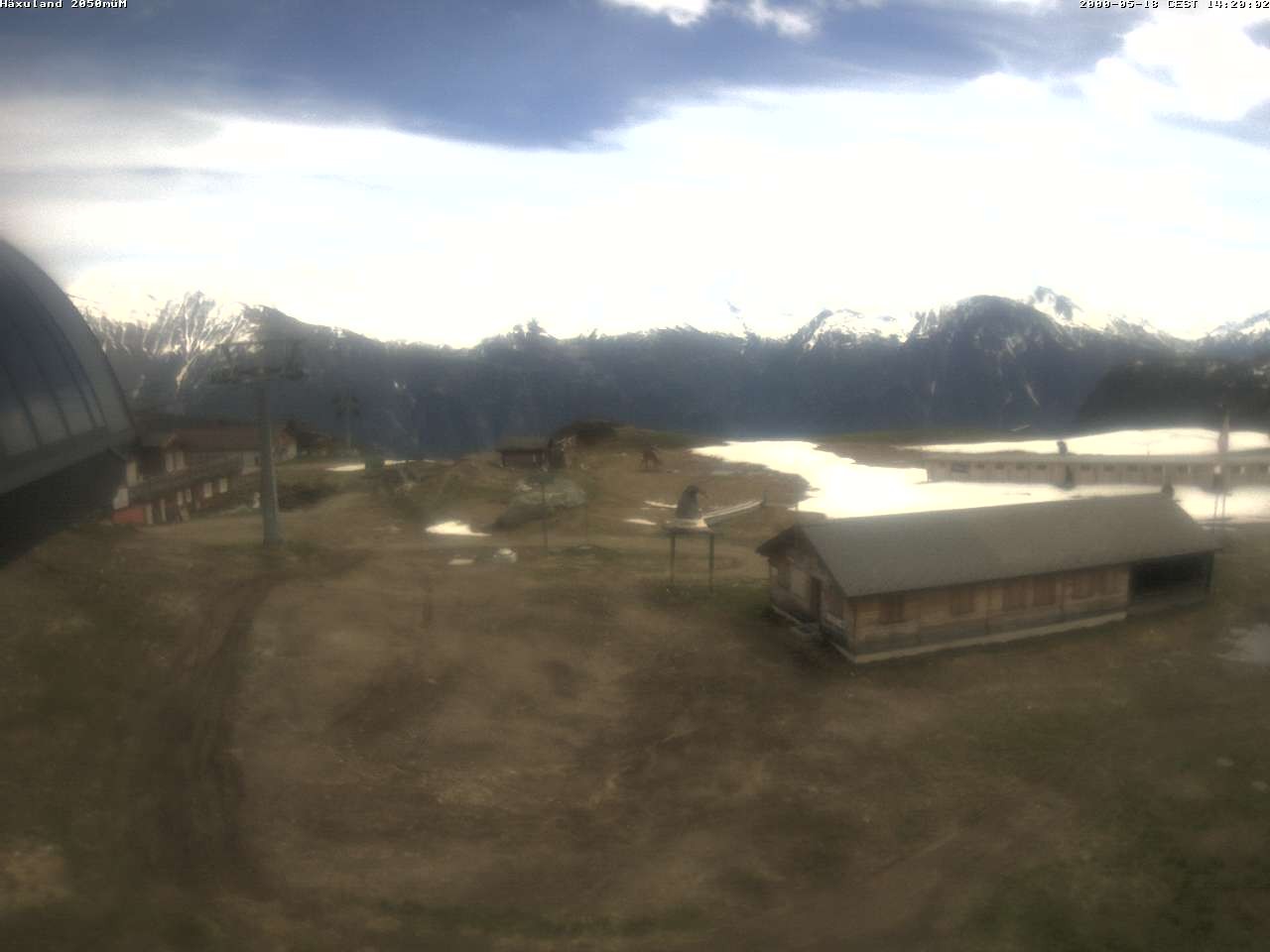Archiv Foto Webcam Bergstation Gondel Blatten-Chiematte
