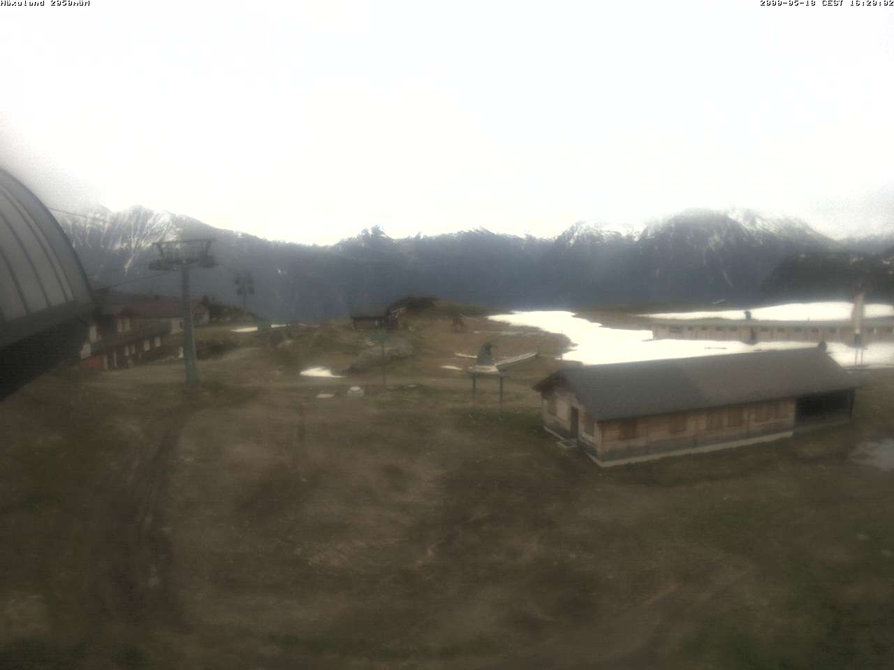 Archiv Foto Webcam Bergstation Gondel Blatten-Chiematte