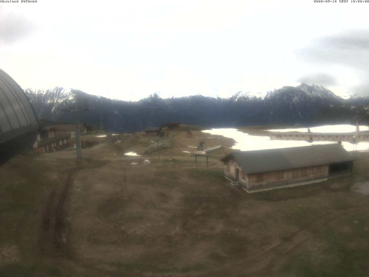 Archiv Foto Webcam Bergstation Gondel Blatten-Chiematte