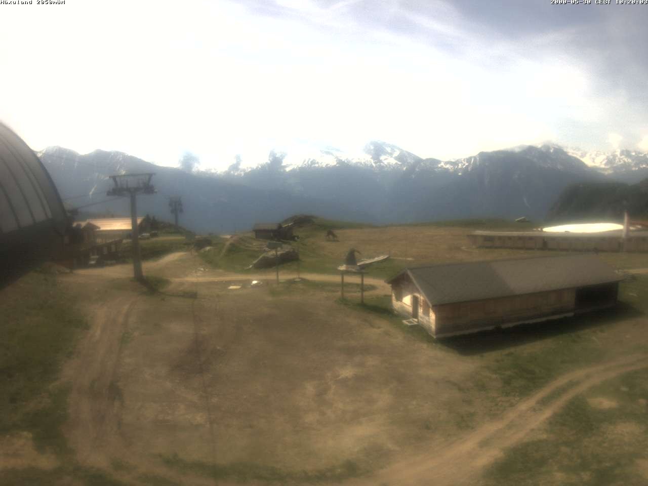 Archiv Foto Webcam Bergstation Gondel Blatten-Chiematte