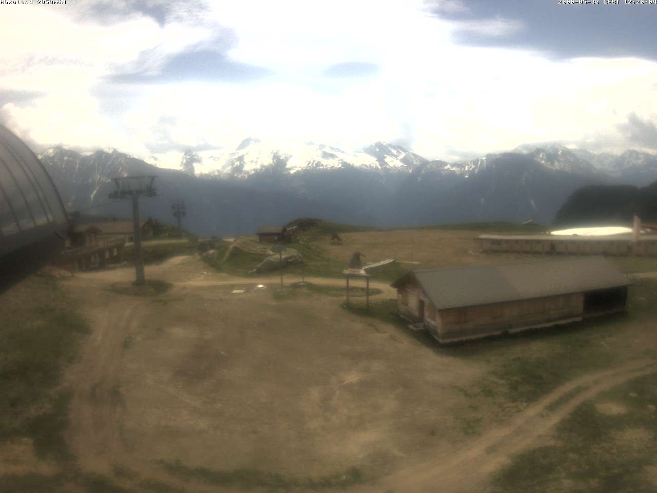 Archiv Foto Webcam Bergstation Gondel Blatten-Chiematte