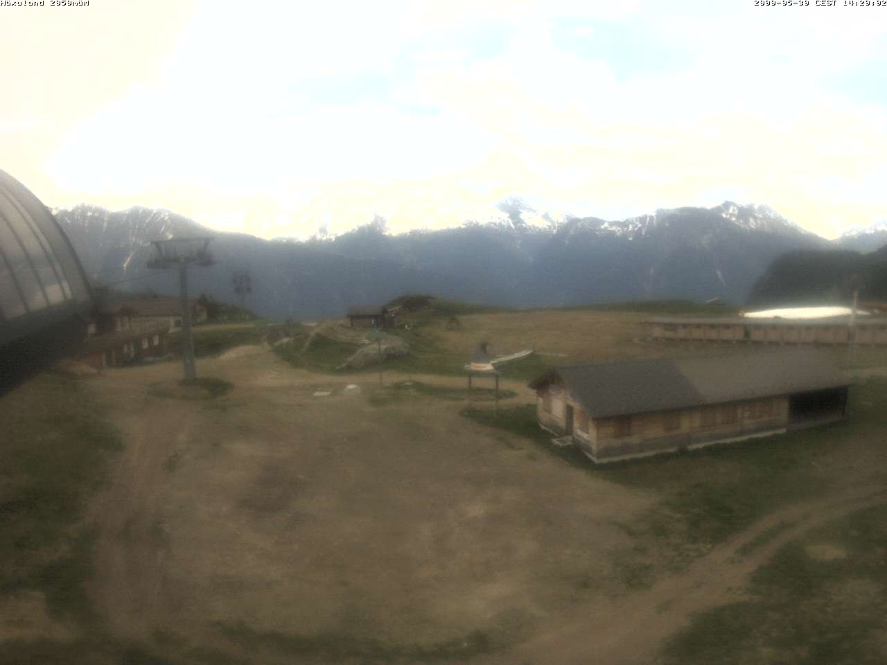 Archiv Foto Webcam Bergstation Gondel Blatten-Chiematte