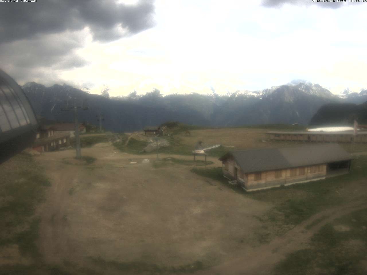 Archiv Foto Webcam Bergstation Gondel Blatten-Chiematte
