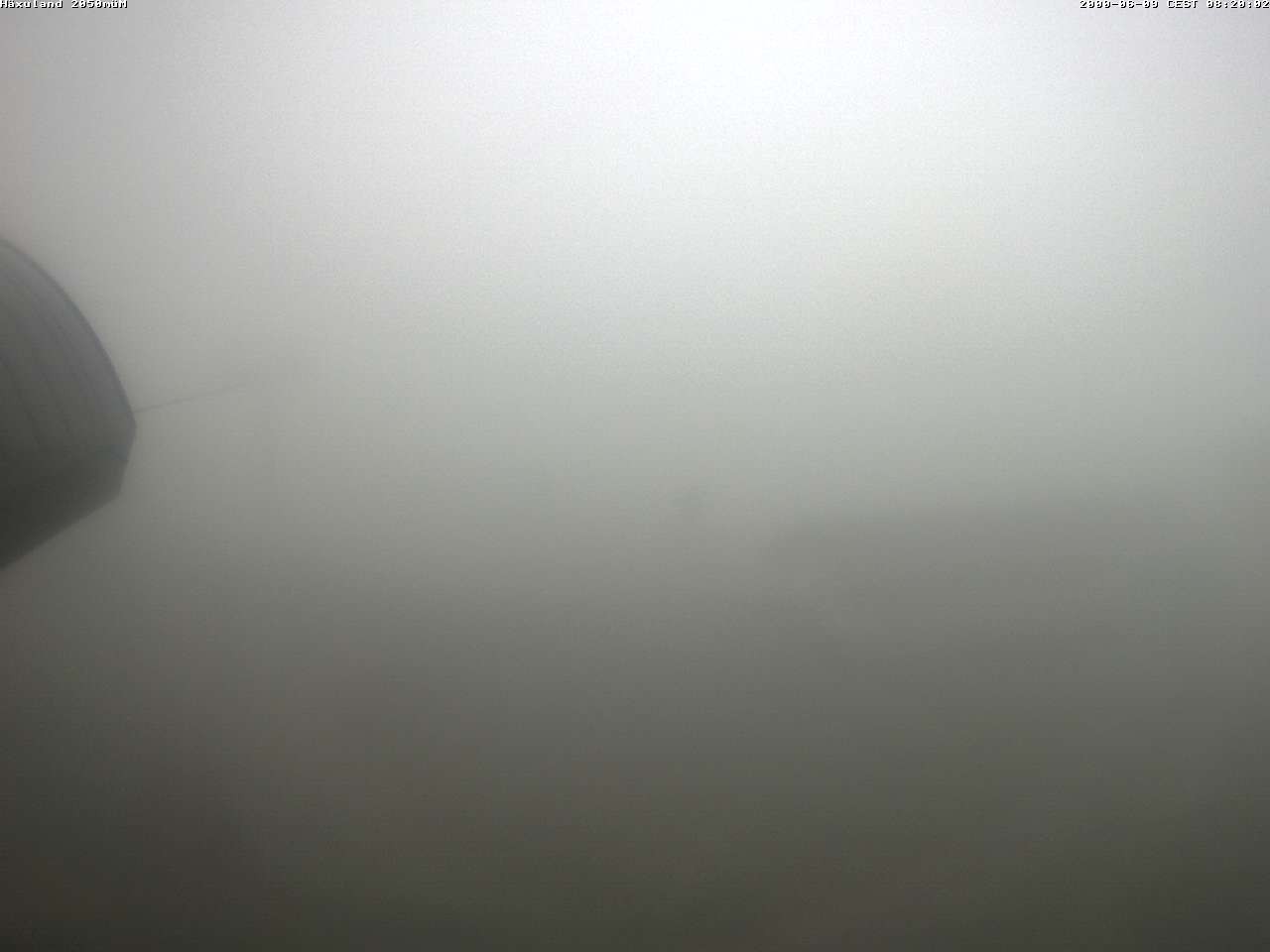 Archived image Webcam Top station gondola Blatten-Chiematte