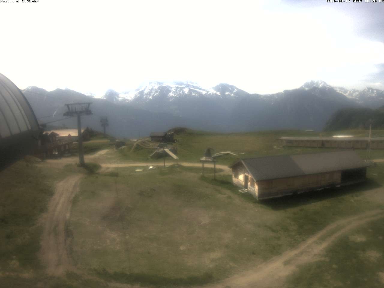 Archiv Foto Webcam Bergstation Gondel Blatten-Chiematte