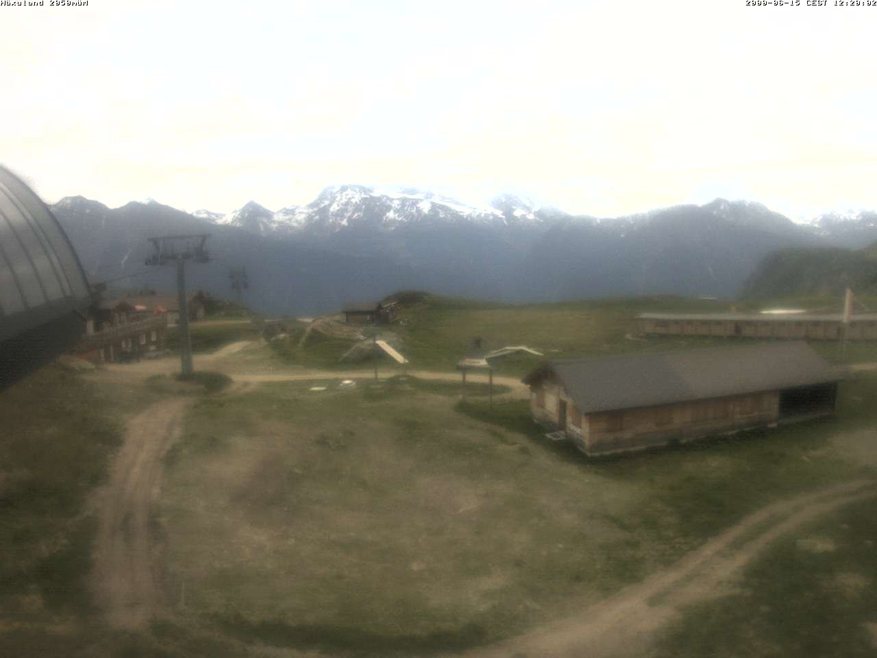 Archiv Foto Webcam Bergstation Gondel Blatten-Chiematte