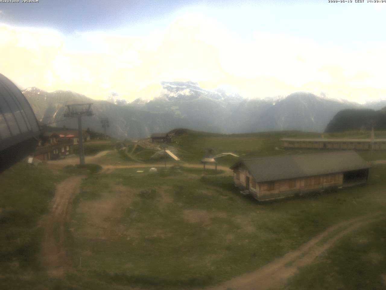 Archiv Foto Webcam Bergstation Gondel Blatten-Chiematte