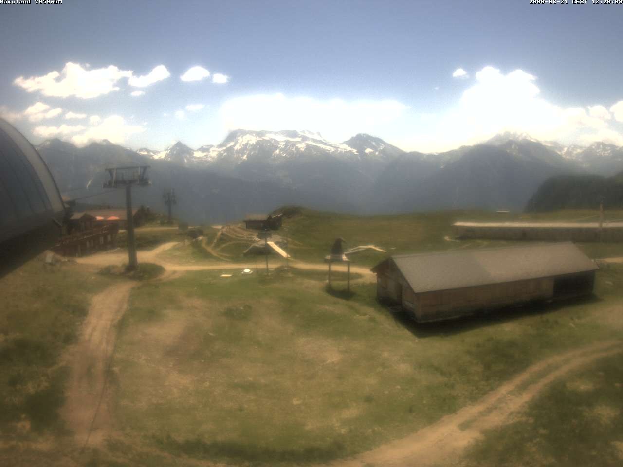 Archiv Foto Webcam Bergstation Gondel Blatten-Chiematte