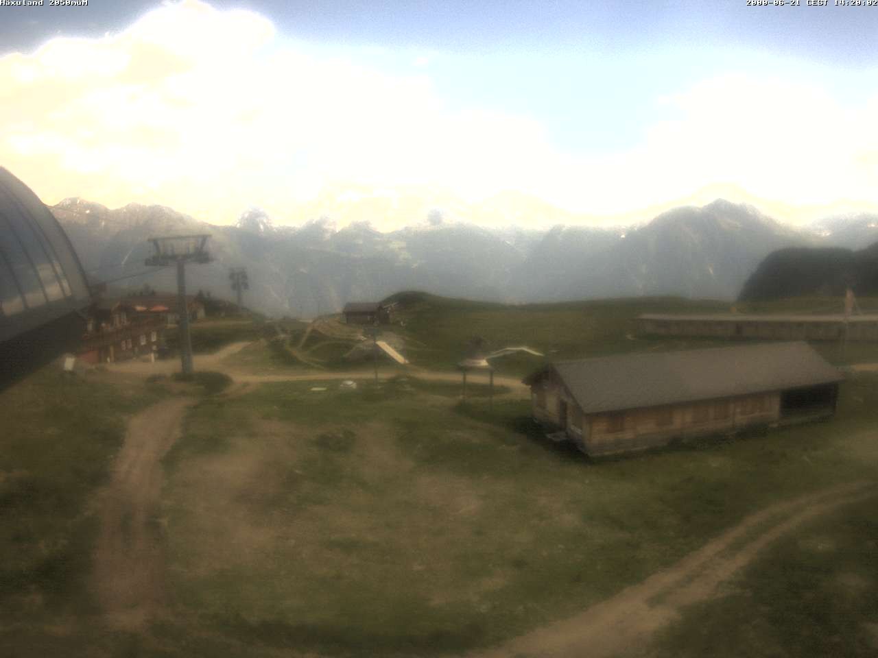 Archiv Foto Webcam Bergstation Gondel Blatten-Chiematte