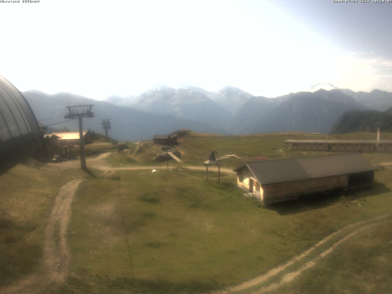 Archiv Foto Webcam Bergstation Gondel Blatten-Chiematte