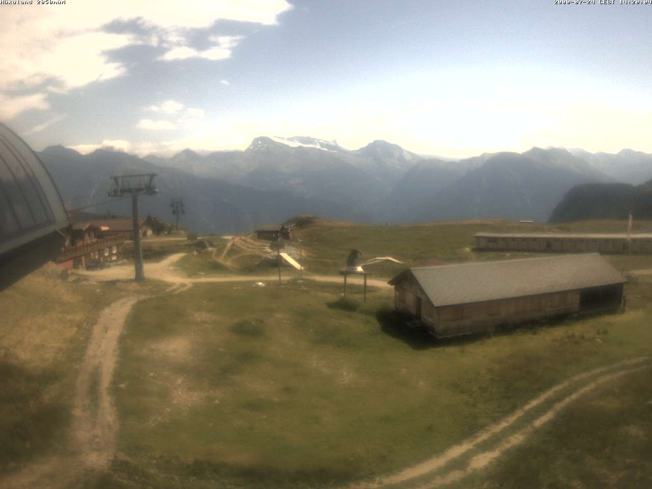 Archiv Foto Webcam Bergstation Gondel Blatten-Chiematte