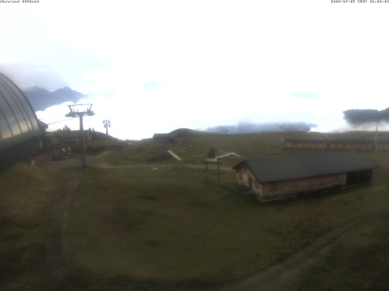 Archiv Foto Webcam Bergstation Gondel Blatten-Chiematte