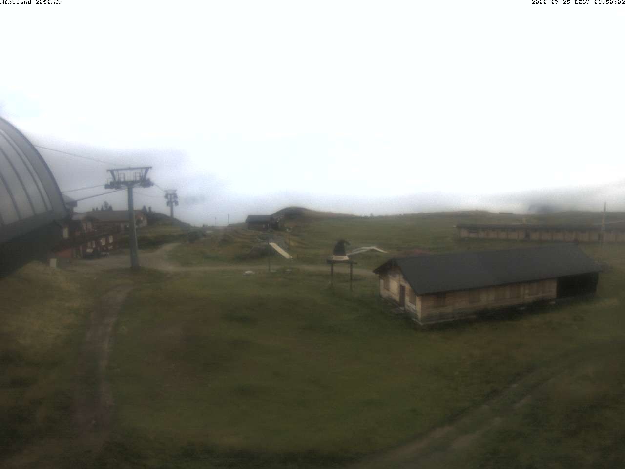 Archiv Foto Webcam Bergstation Gondel Blatten-Chiematte