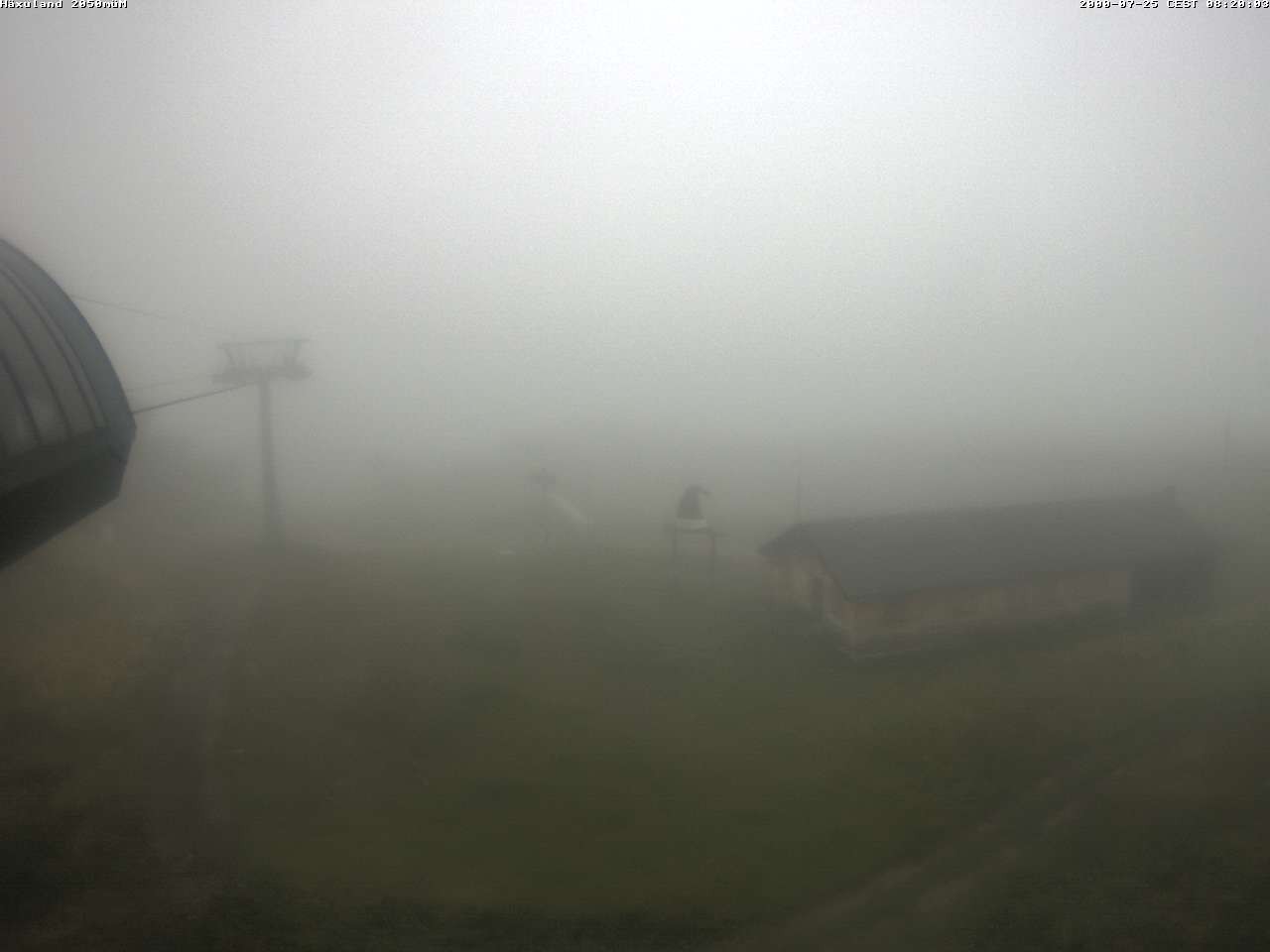 Archiv Foto Webcam Bergstation Gondel Blatten-Chiematte