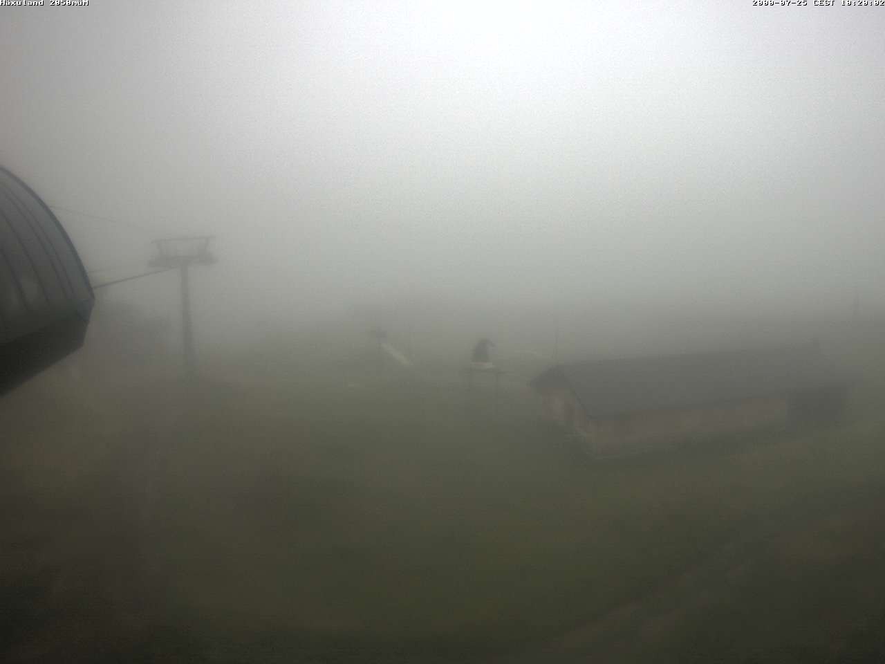 Archiv Foto Webcam Bergstation Gondel Blatten-Chiematte