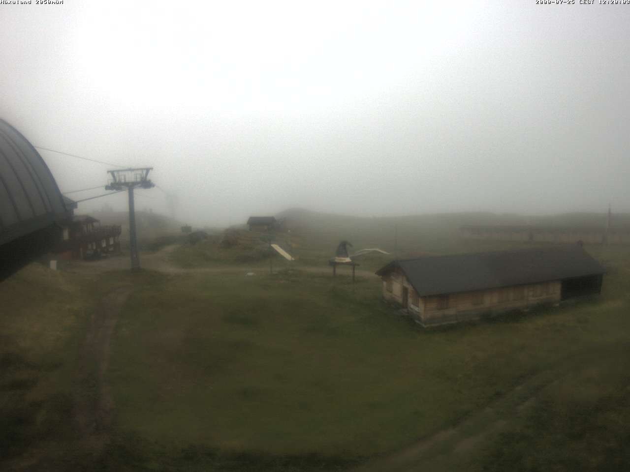 Archiv Foto Webcam Bergstation Gondel Blatten-Chiematte