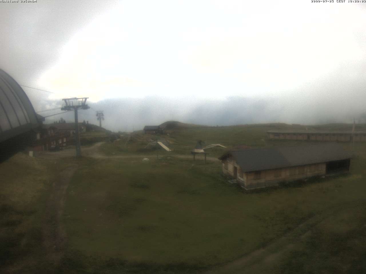 Archiv Foto Webcam Bergstation Gondel Blatten-Chiematte