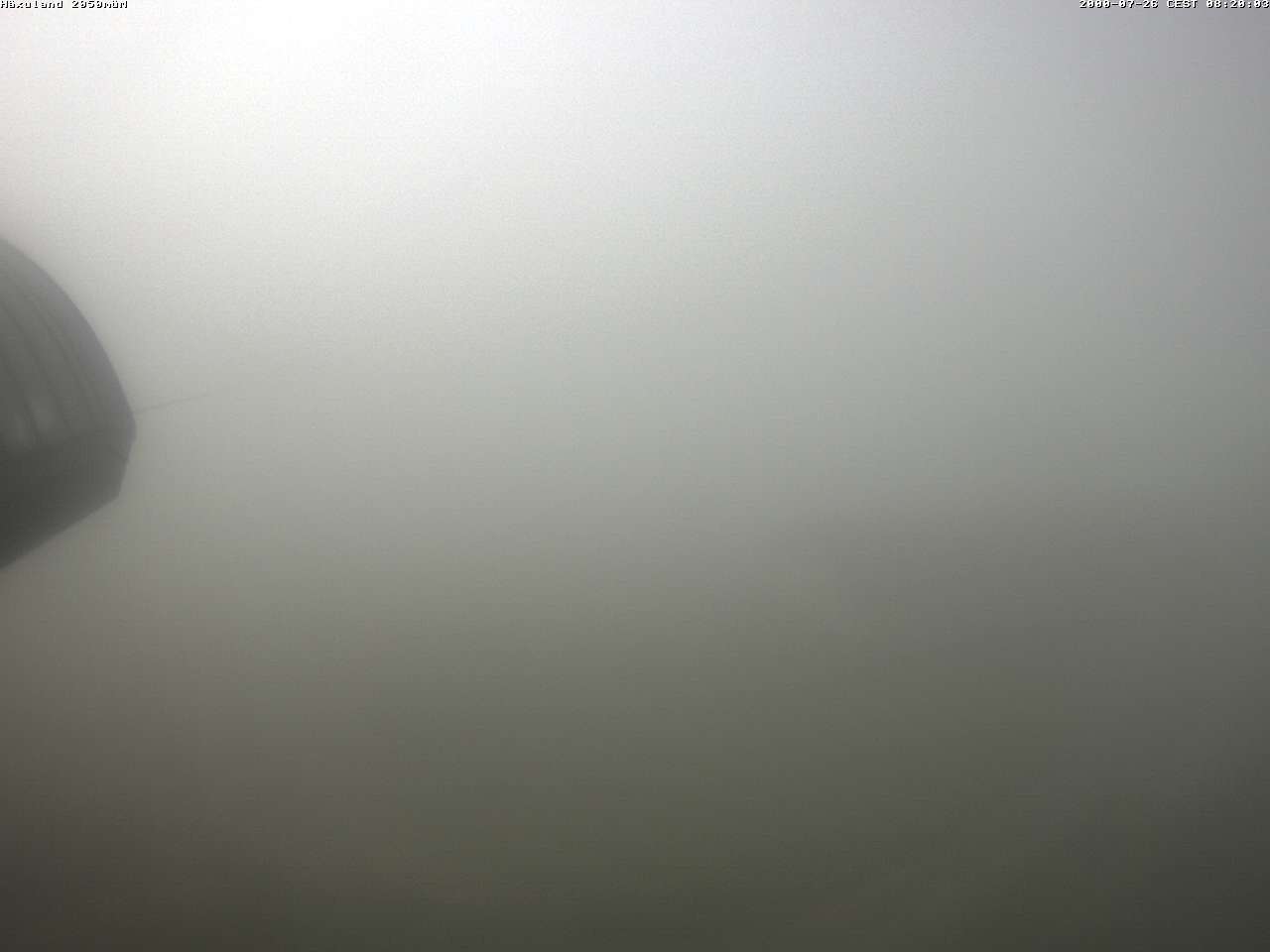 Archived image Webcam Top station gondola Blatten-Chiematte