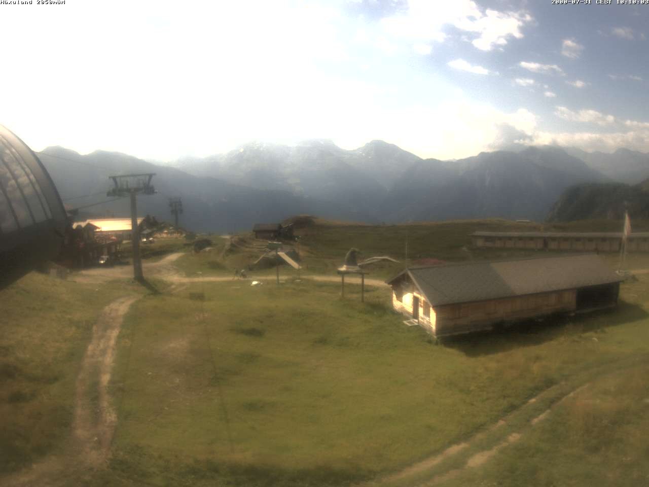 Archiv Foto Webcam Bergstation Gondel Blatten-Chiematte
