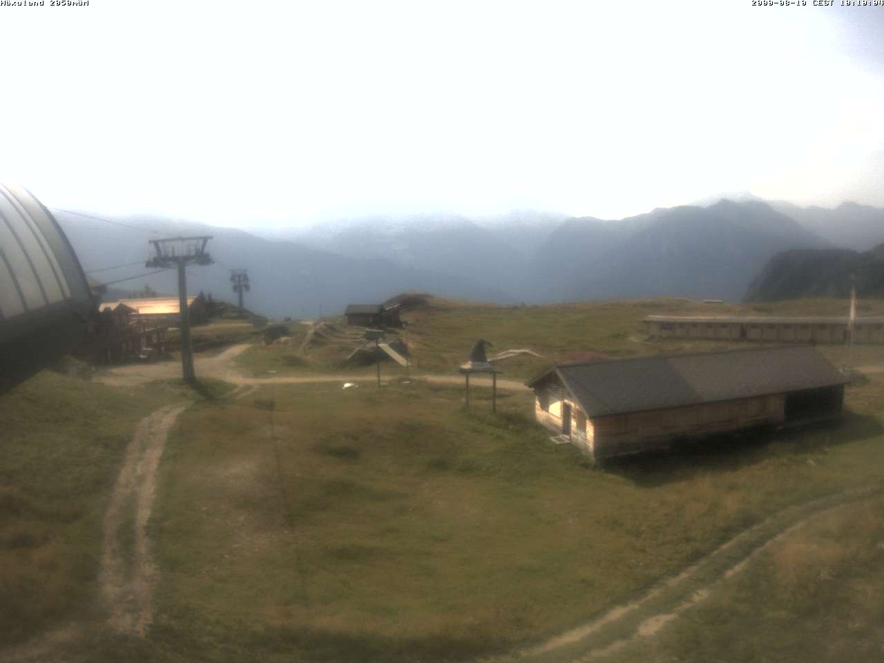 Archiv Foto Webcam Bergstation Gondel Blatten-Chiematte