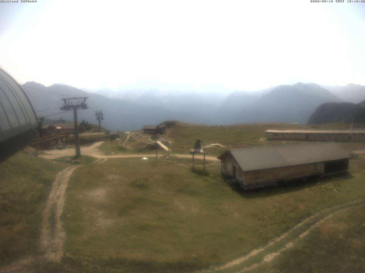 Archiv Foto Webcam Bergstation Gondel Blatten-Chiematte