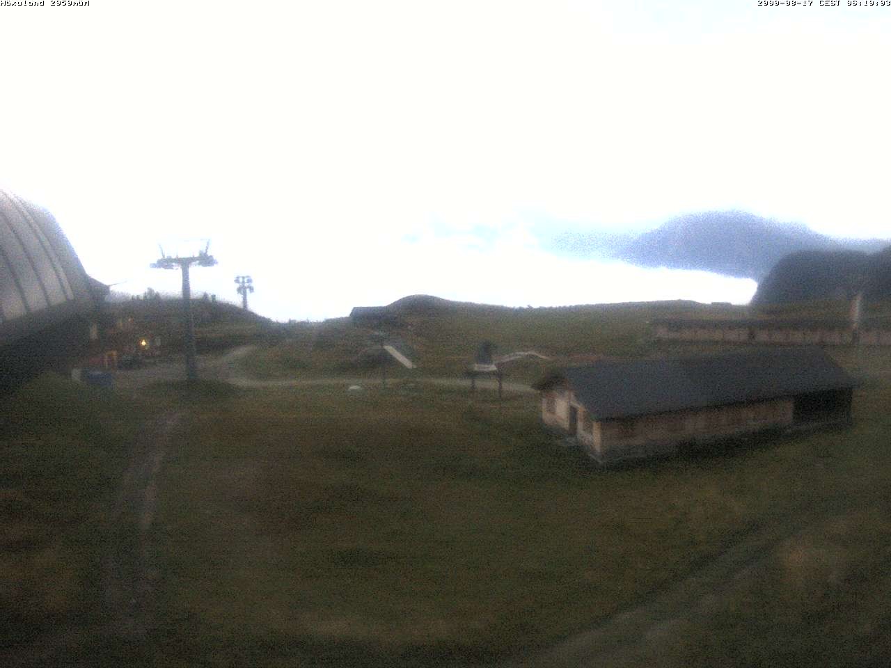 Archiv Foto Webcam Bergstation Gondel Blatten-Chiematte
