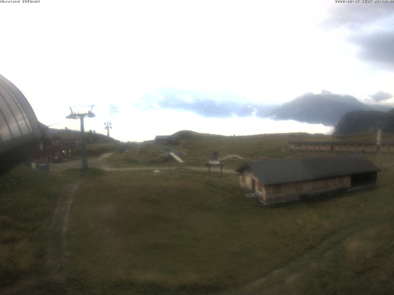 Archiv Foto Webcam Bergstation Gondel Blatten-Chiematte
