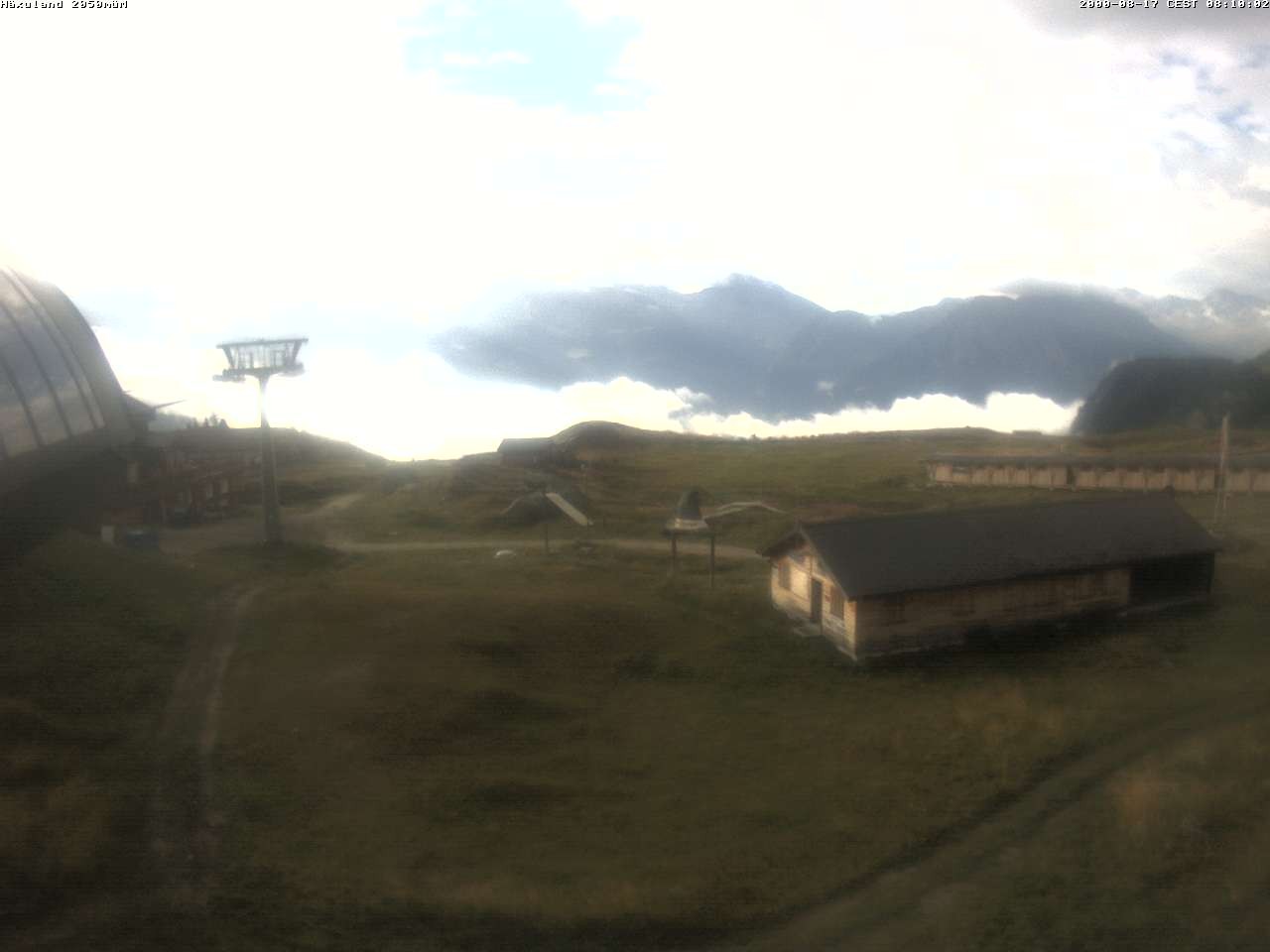 Archiv Foto Webcam Bergstation Gondel Blatten-Chiematte