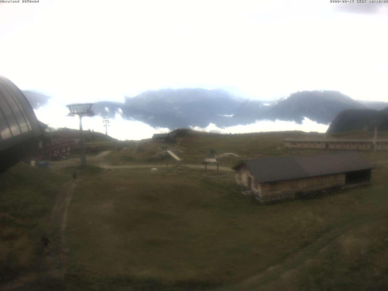 Archiv Foto Webcam Bergstation Gondel Blatten-Chiematte