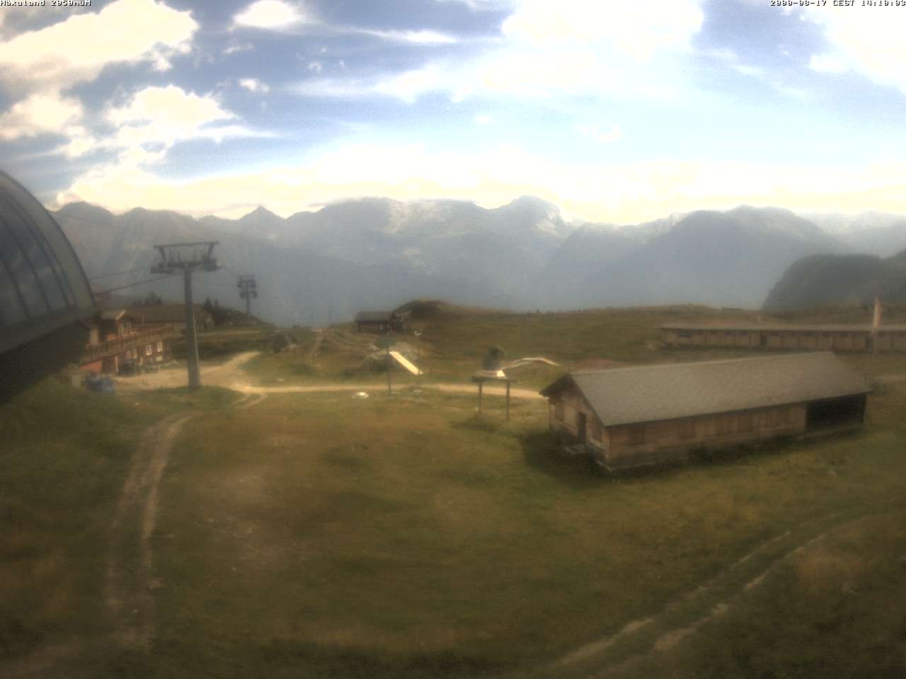 Archiv Foto Webcam Bergstation Gondel Blatten-Chiematte