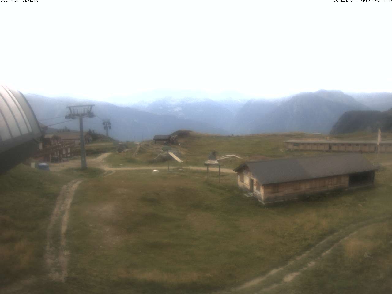 Archiv Foto Webcam Bergstation Gondel Blatten-Chiematte