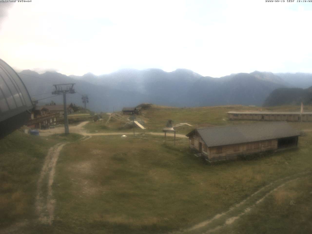 Archiv Foto Webcam Bergstation Gondel Blatten-Chiematte